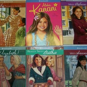 6 American Girl Books.